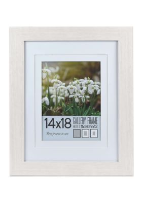 14 x 18 Multi Mat White Picture Frame