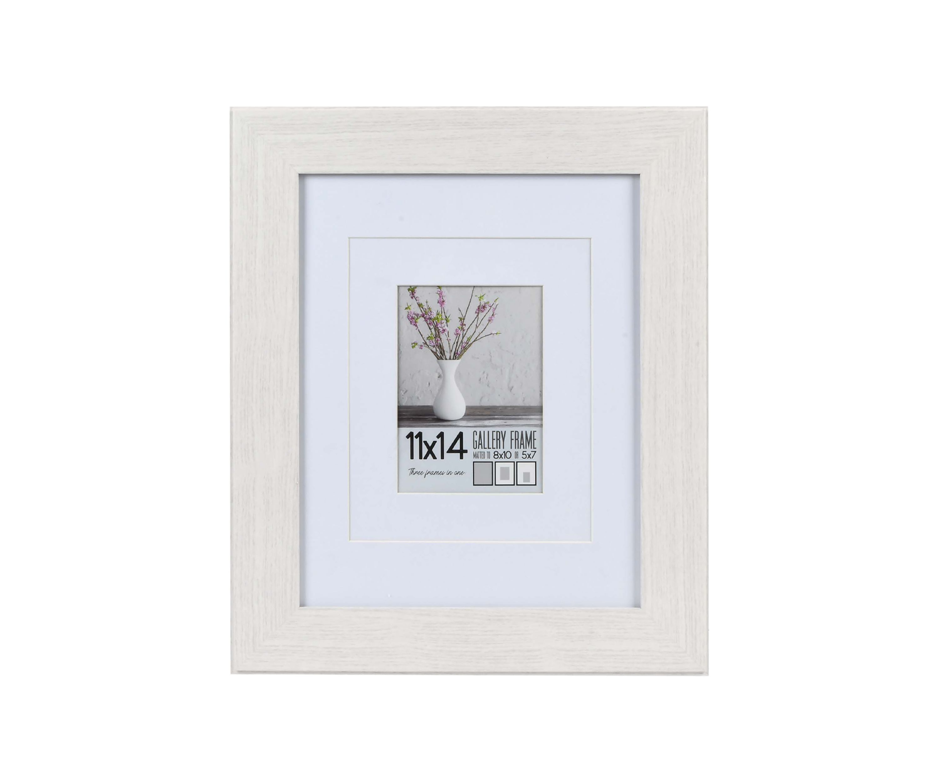 11 x 14 Multi Mat White Picture Frame