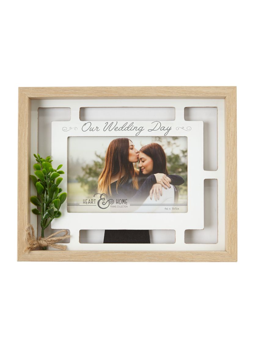 4" x 6" Our Wedding Day Picture Frame