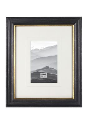 Black Mounted Inlay Collage Frame