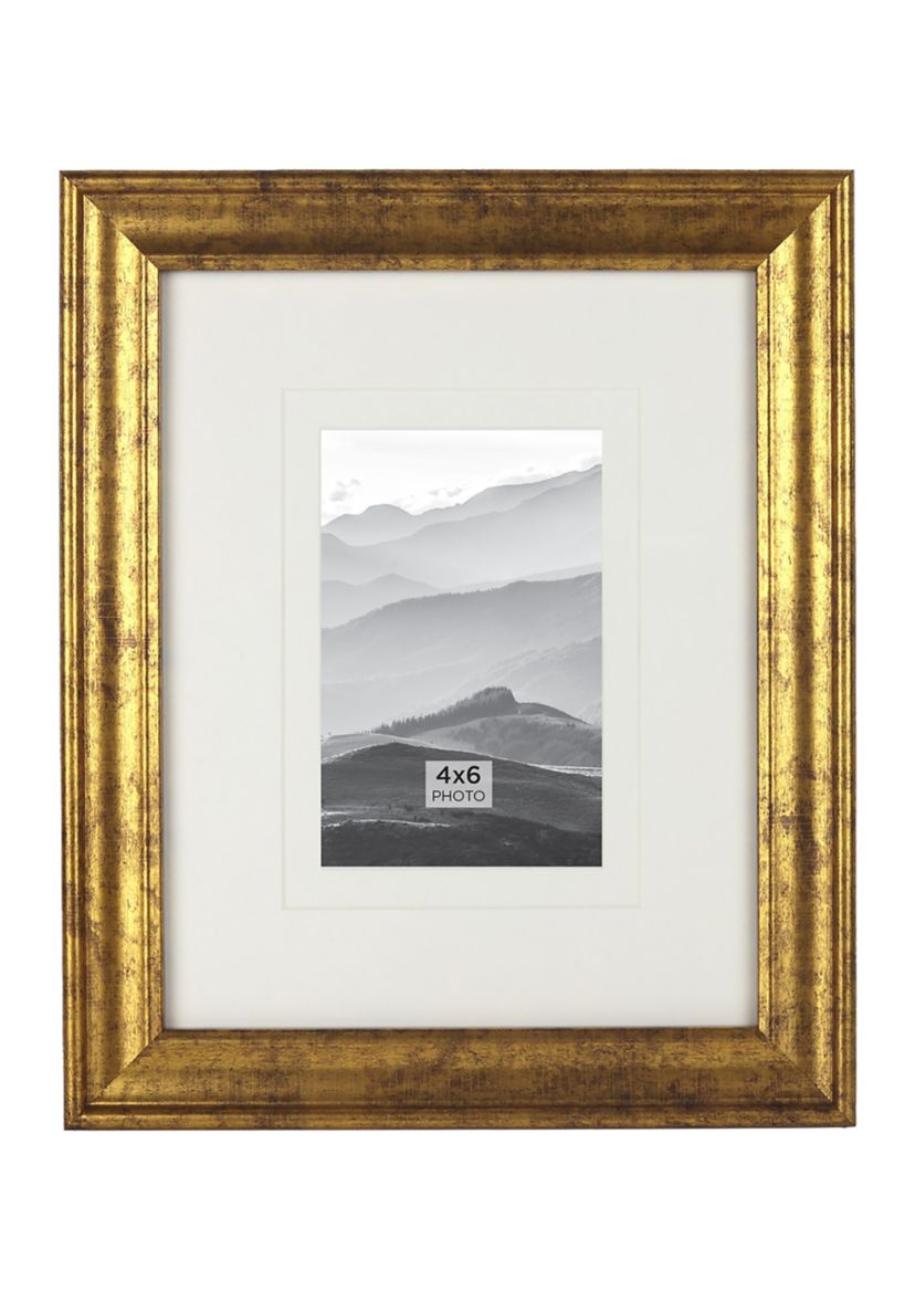 8 x 10 Multi Mat Gold Frame