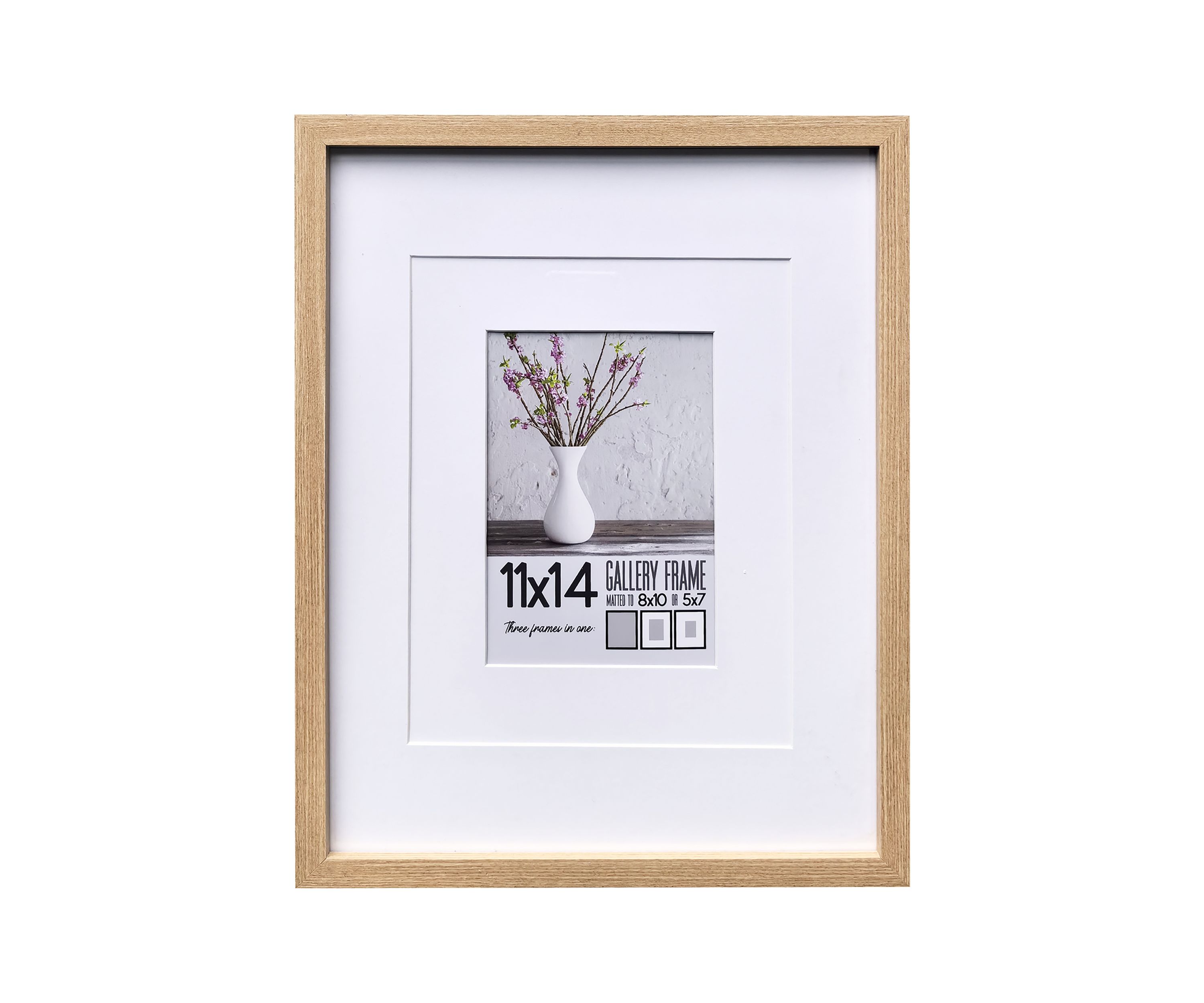 11 x 14 Multi Mat Natural Frame