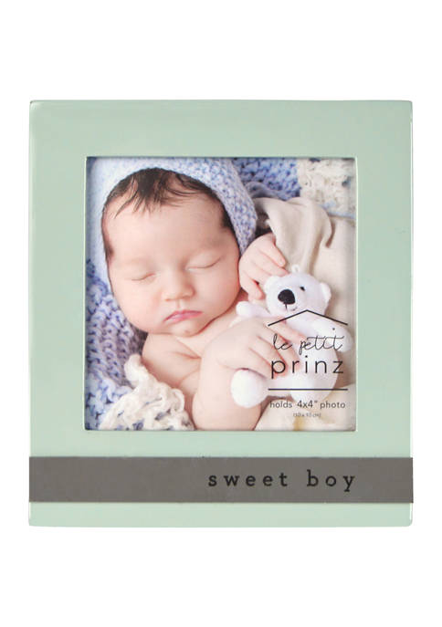 Baby Frame- High Gloss Metal Wrap, Sweet Boy