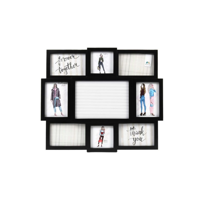 8-Opening Letterboard Wall Collage Picture Frame