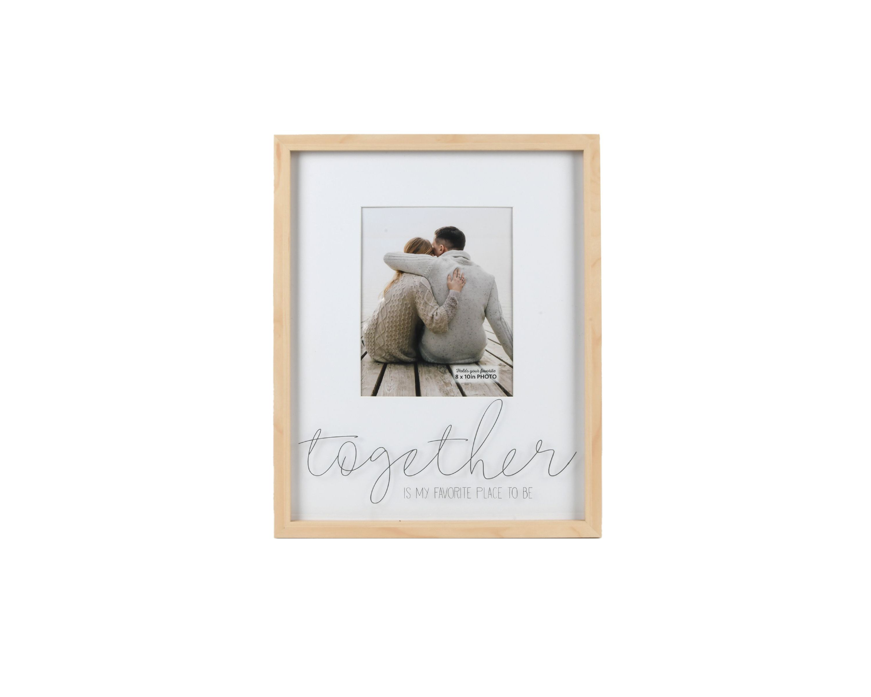 Together Matted 8x10-inch Shadowbox Picture Frame in Natural