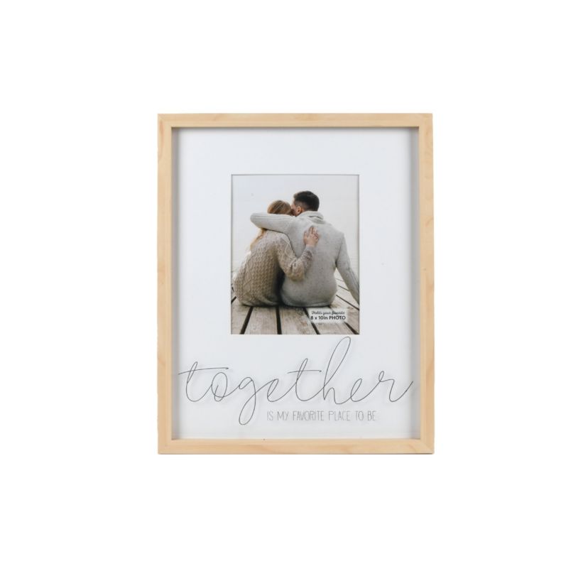 Together Matted 8x10-inch Shadowbox Picture Frame in Natural