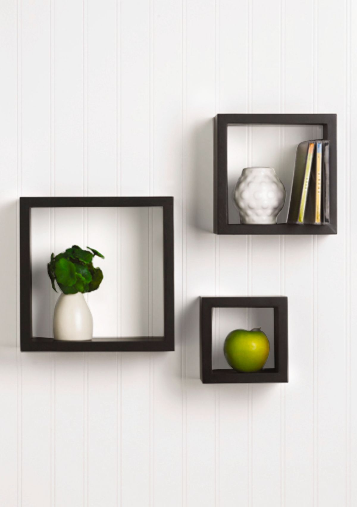 Espresso Square Cubes Set of 3