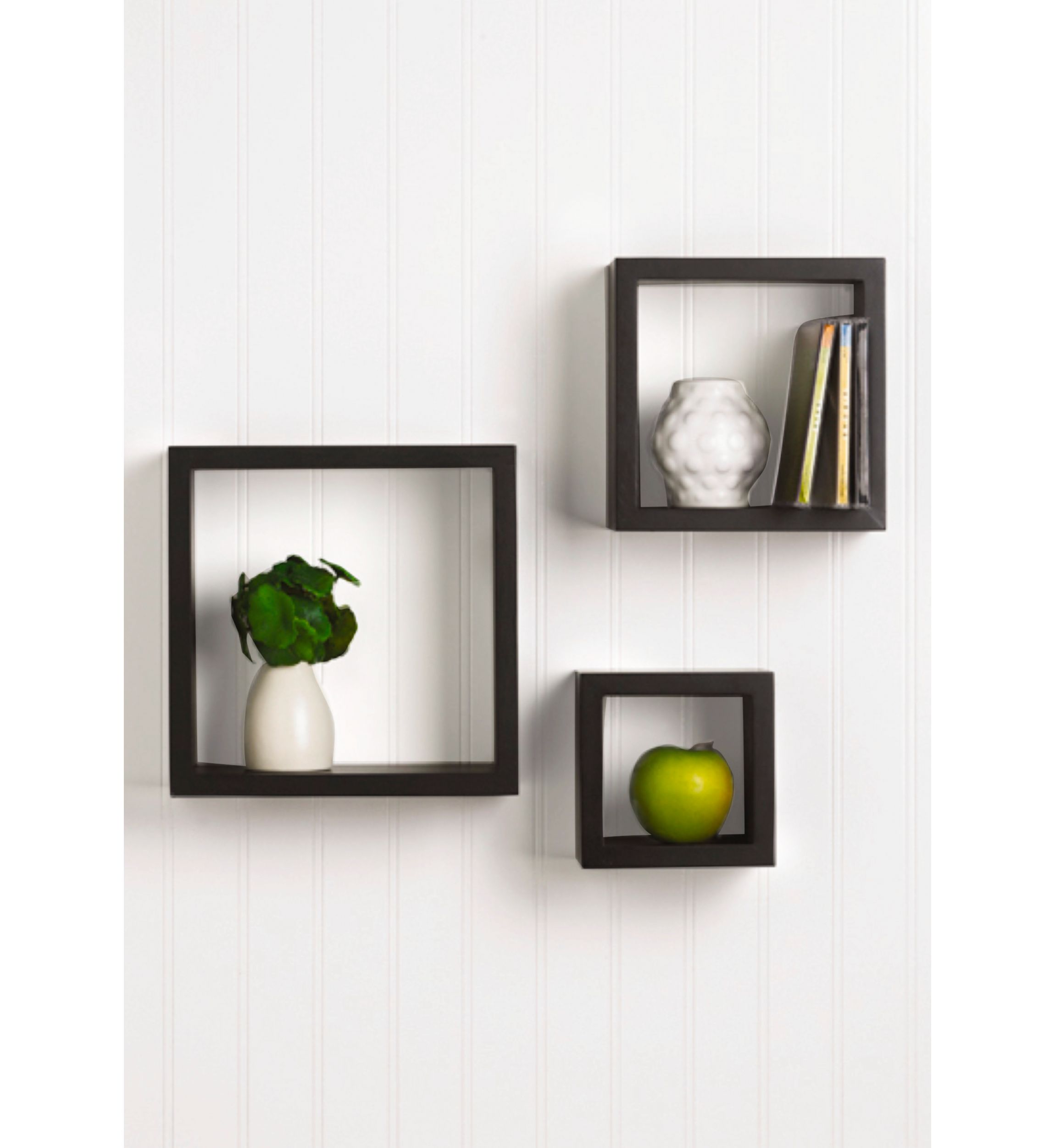 Espresso Square Cubes Set of 3