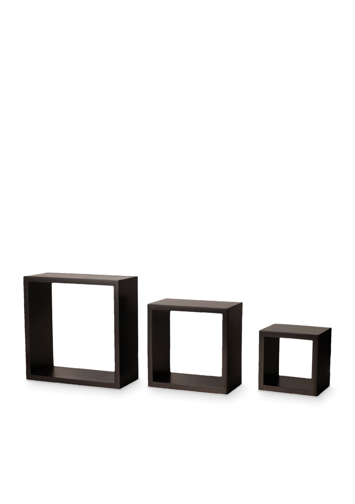 Espresso Square Cubes Set of 3