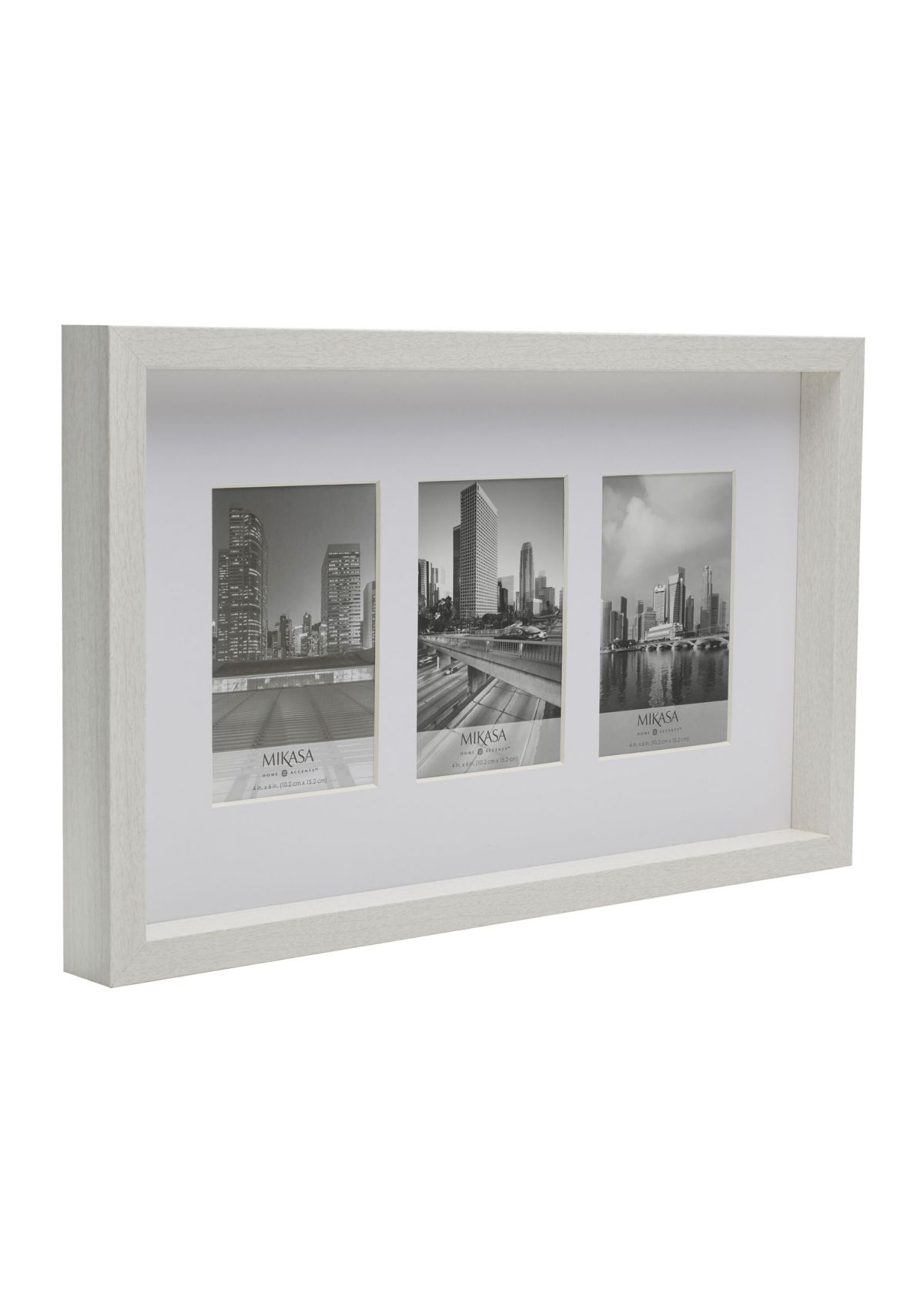 3-Opening Collage Frame, 4x6 Inch Photos, White