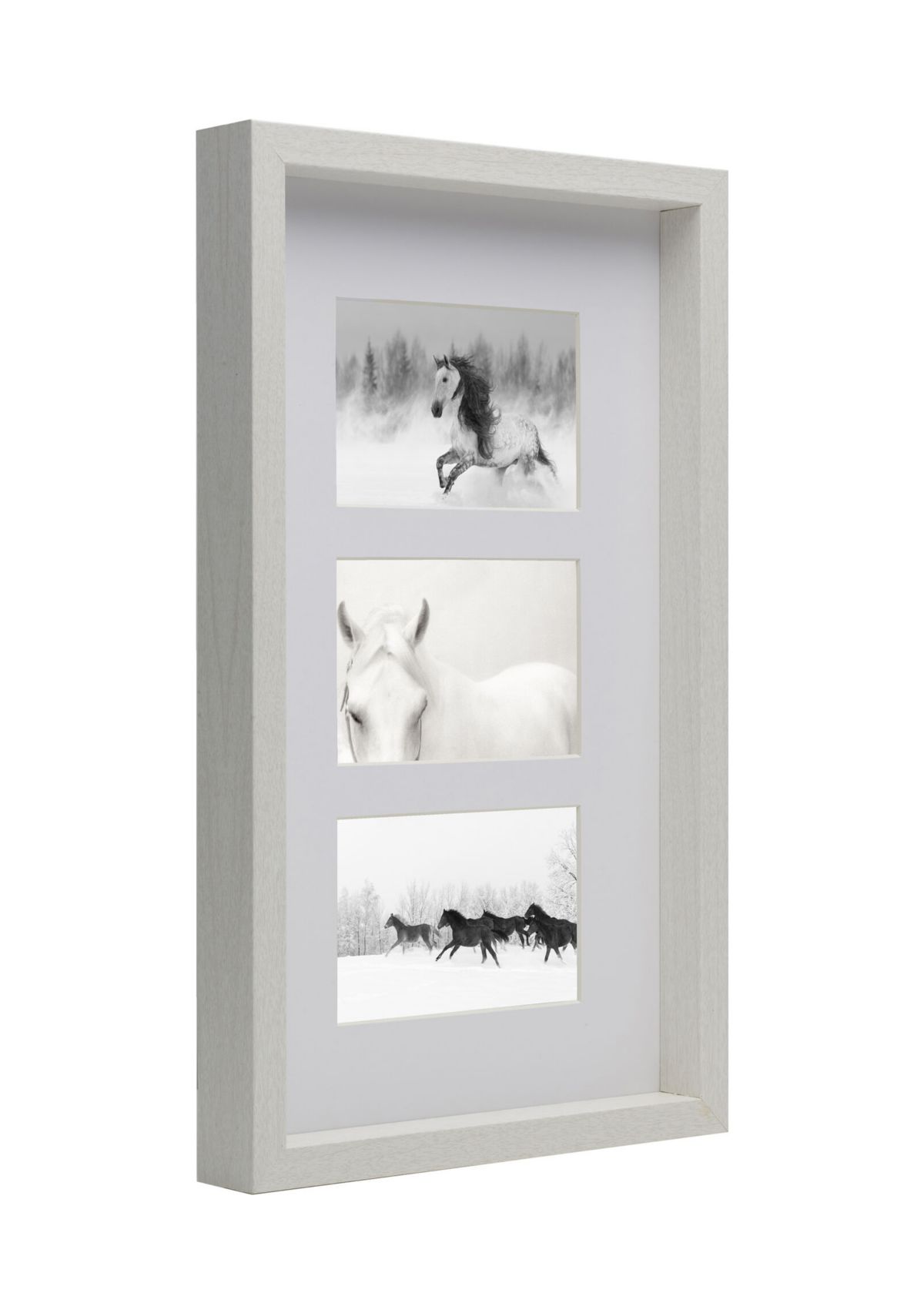 3-Opening Collage Frame, 4x6 Inch Photos, White