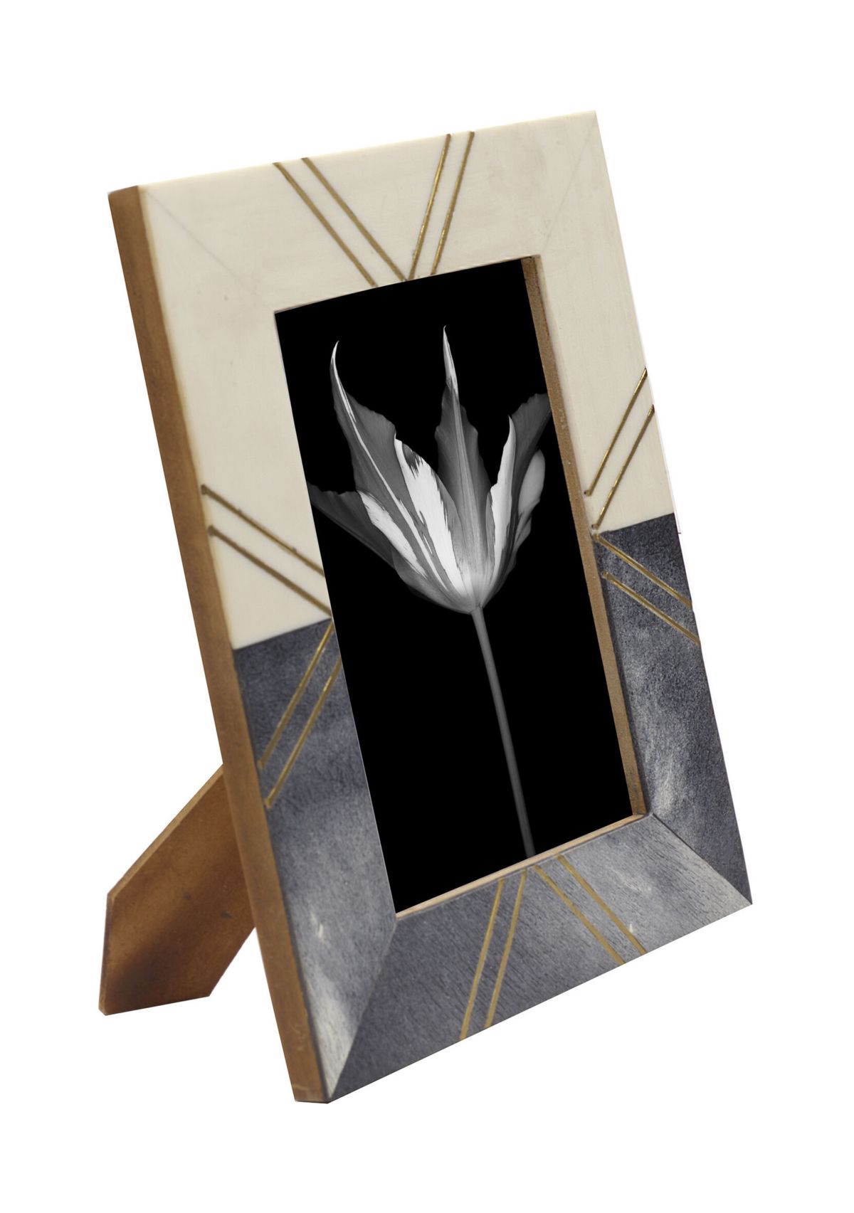 5" x 7" Gold and Black Frame