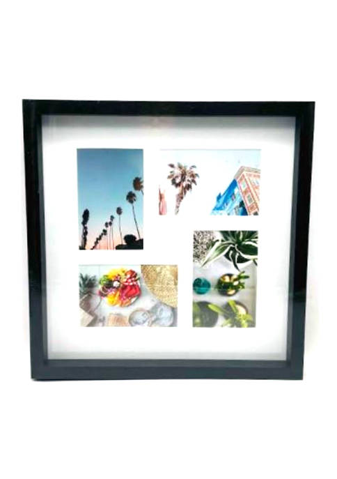 Mikasa 4-Opening Collage Frame, 4x6 Inch Photos, Black