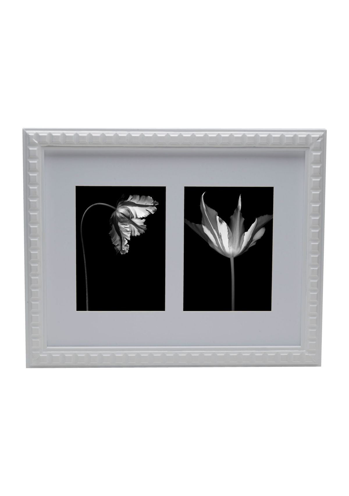 2 Opening White Picture Frame