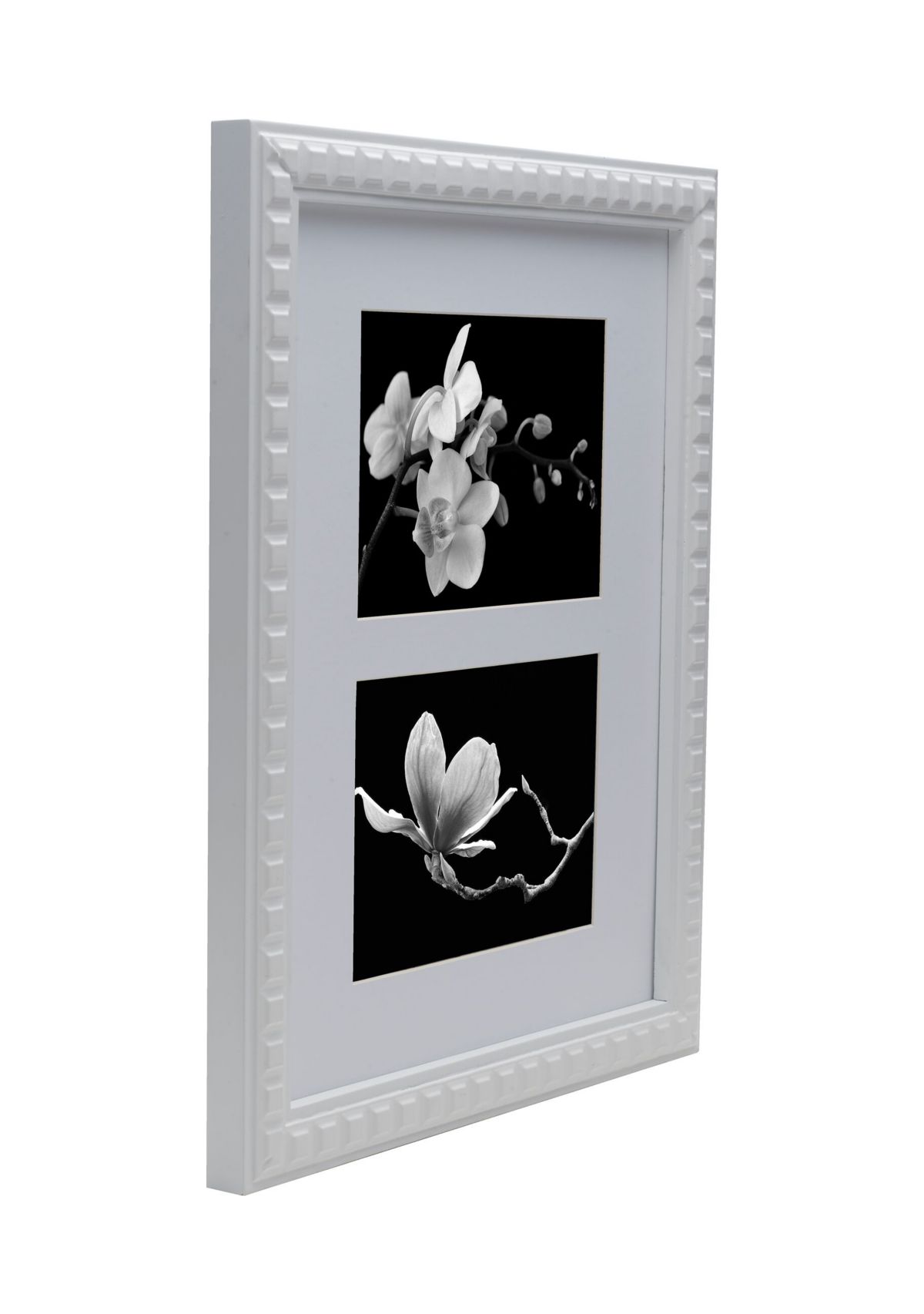 2 Opening White Picture Frame