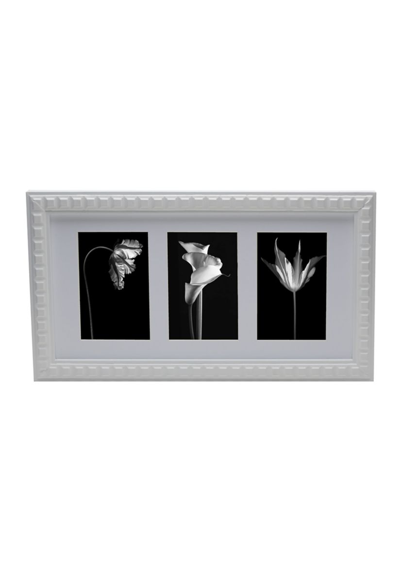 3 Opening White Picture Frame