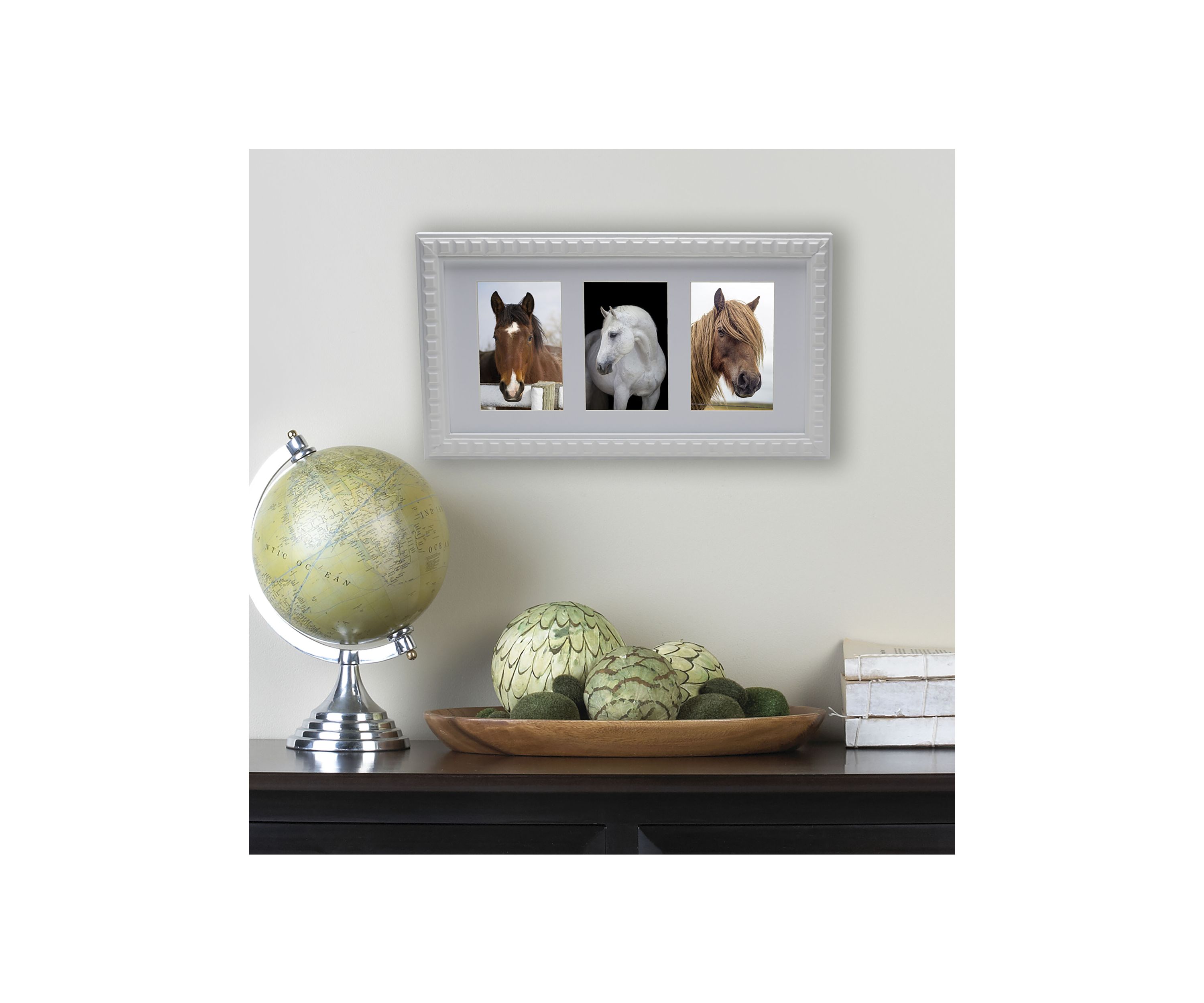 3 Opening White Picture Frame