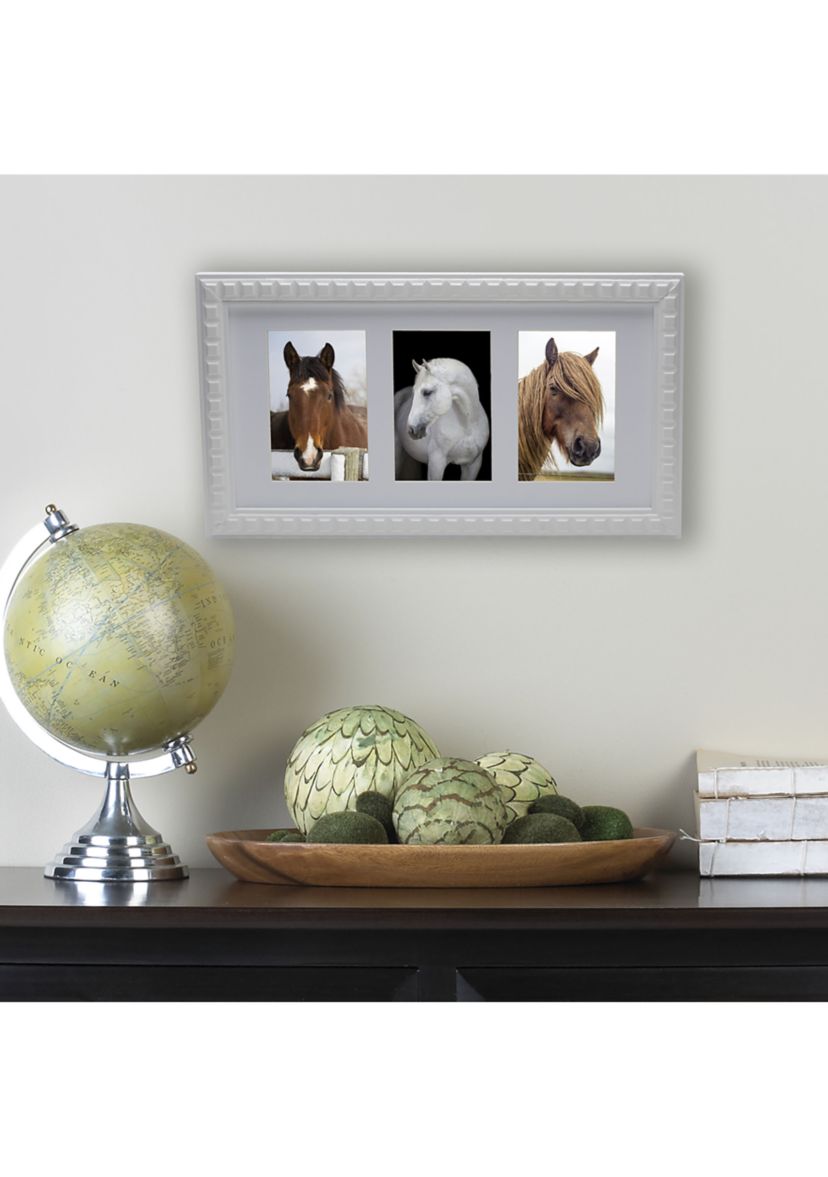 3 Opening White Picture Frame