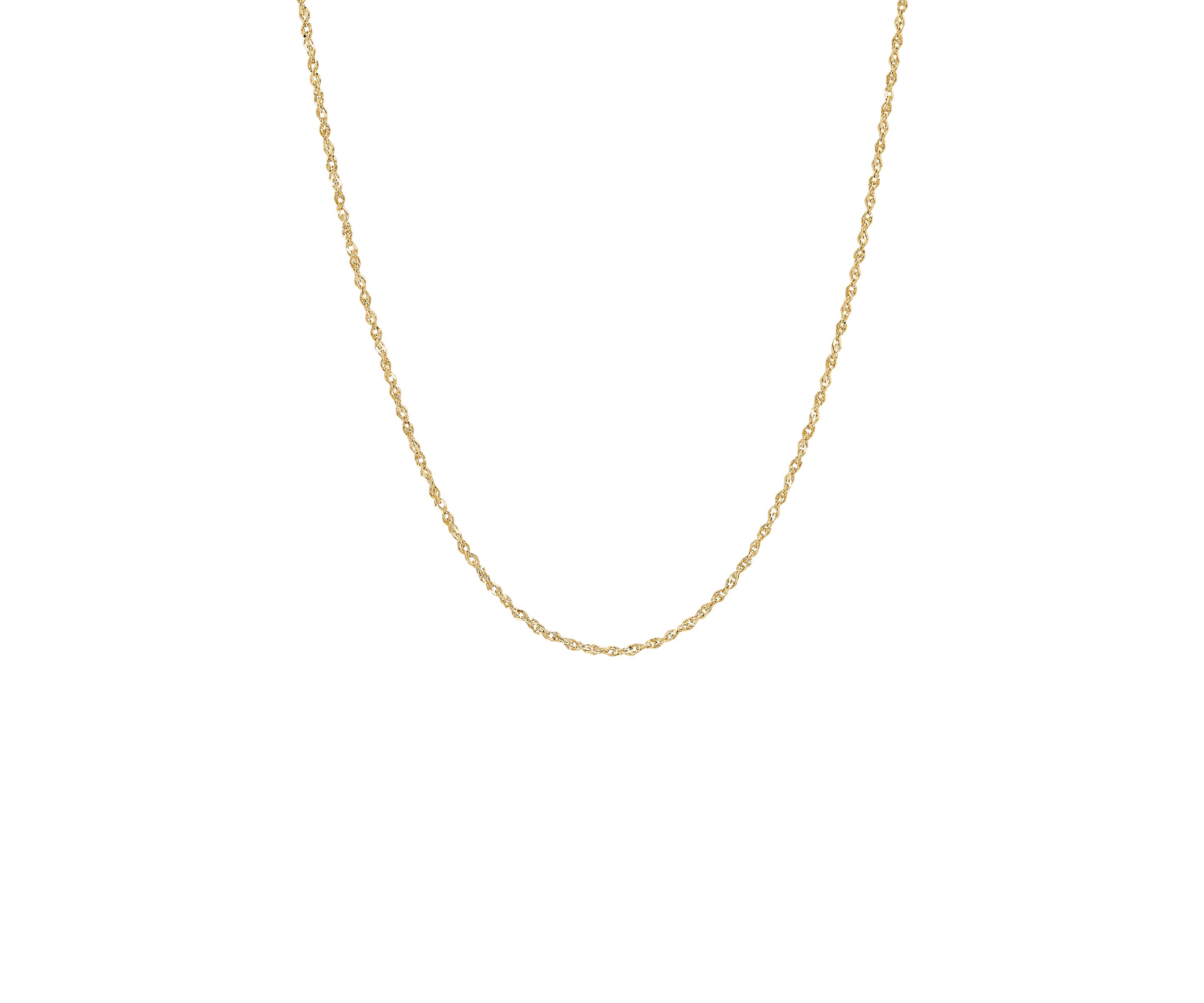 14K Yellow Gold 1.15 Millimeter Perfectina Solid Chain