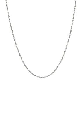 Belk & Co 14K White Gold 1.15 Millimeter Perfectina Solid Chain