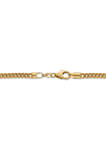 Mens 14K Yellow Gold 3 Millimeter Semi Solid Franco Chain Necklace