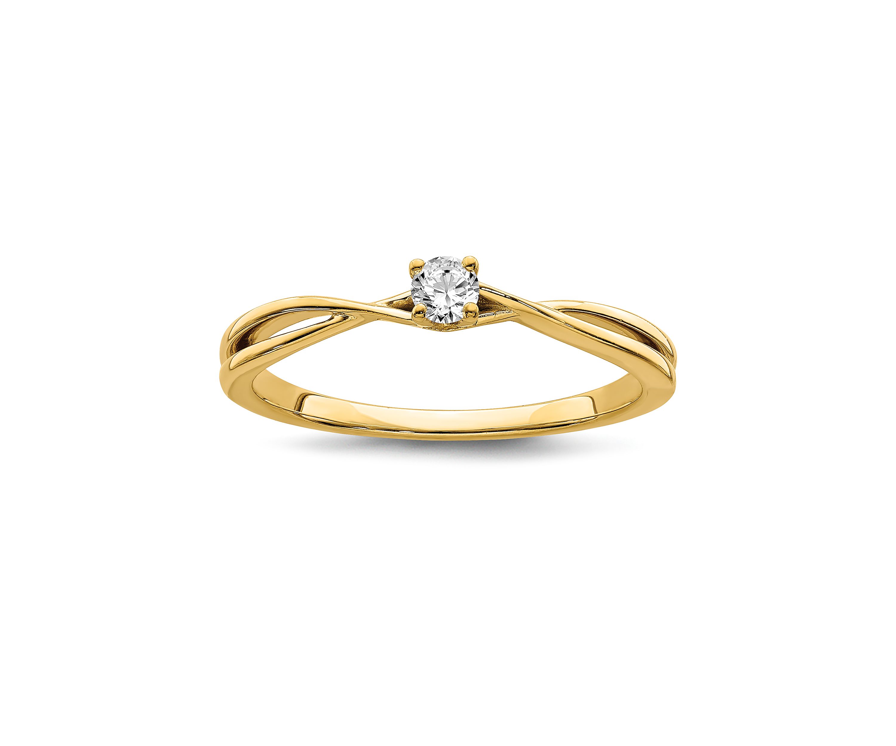 1/8 ct. t.w. Diamond Band Ring in 14K Yellow Gold