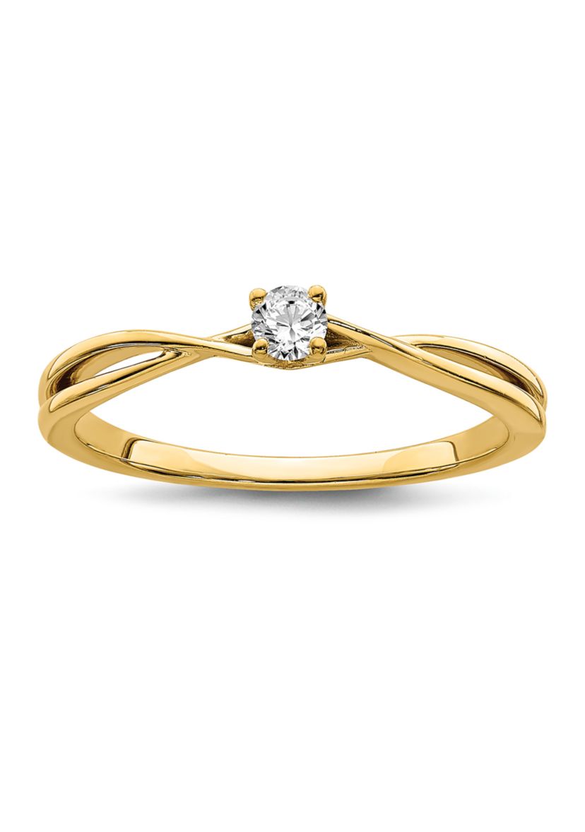 1/8 ct. t.w. Diamond Band Ring in 14K Yellow Gold