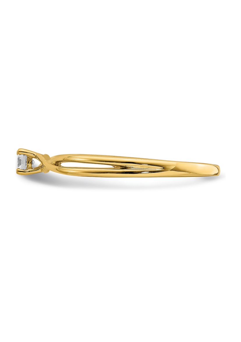 1/8 ct. t.w. Diamond Band Ring in 14K Yellow Gold