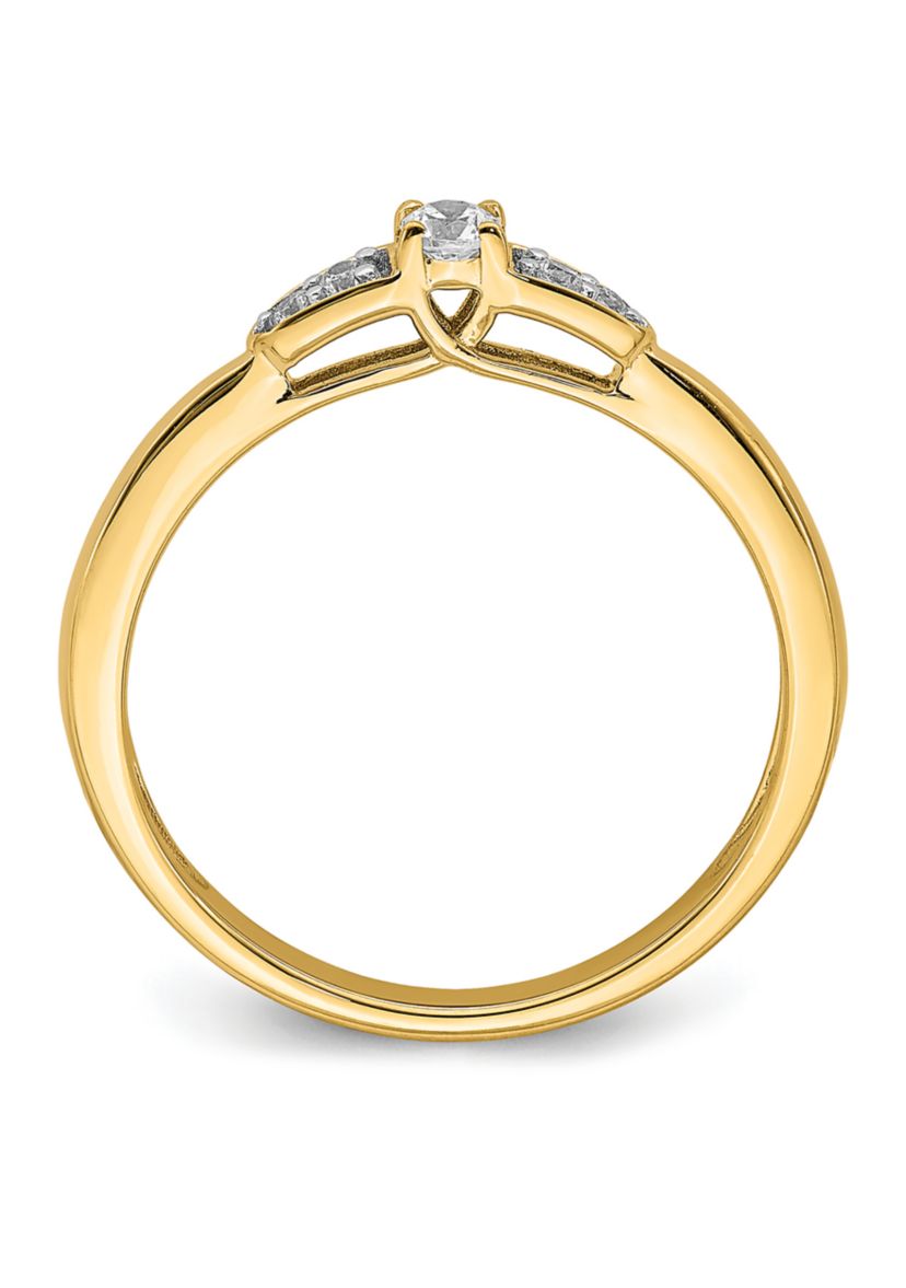 1/8 ct. t.w. Diamond Band Ring in 14K Yellow Gold