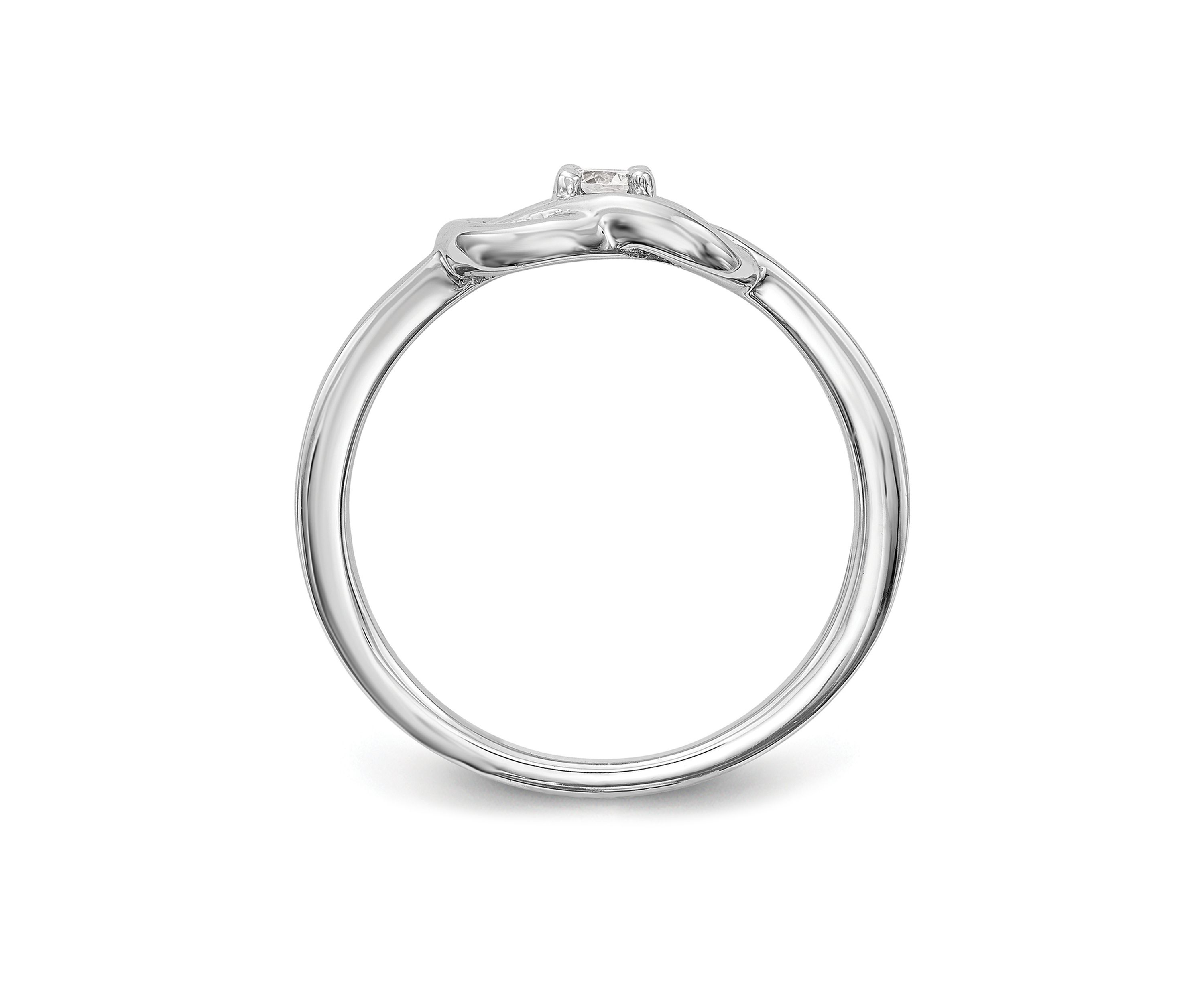 1/8 ct. t.w. Diamond Band Ring in 14K White Gold
