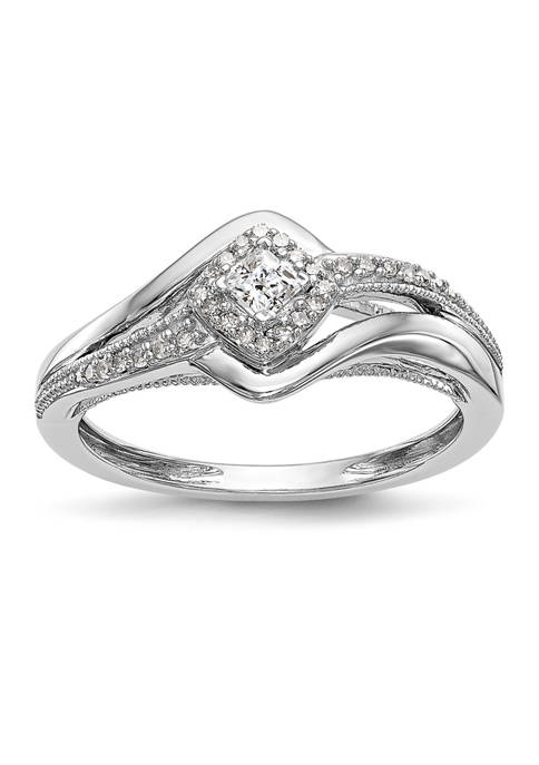 1/5 ct. t.w. Diamond Band Ring in 14K White Gold