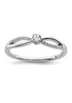 1/8 ct. t.w. Diamond Band Ring in 14K White Gold