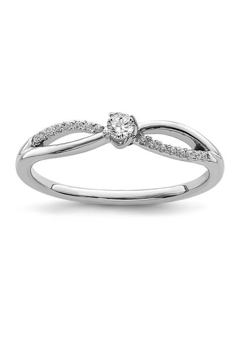 1/8 ct. t.w. Diamond Band Ring in 14K White Gold