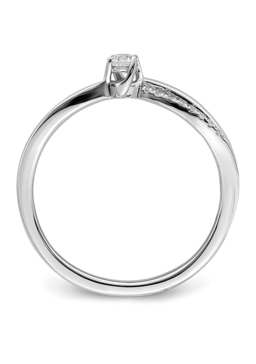 1/8 ct. t.w. Diamond Band Ring in 14K White Gold
