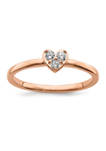 1/8 ct. t.w. Diamond Band Ring in 14K Rose Gold