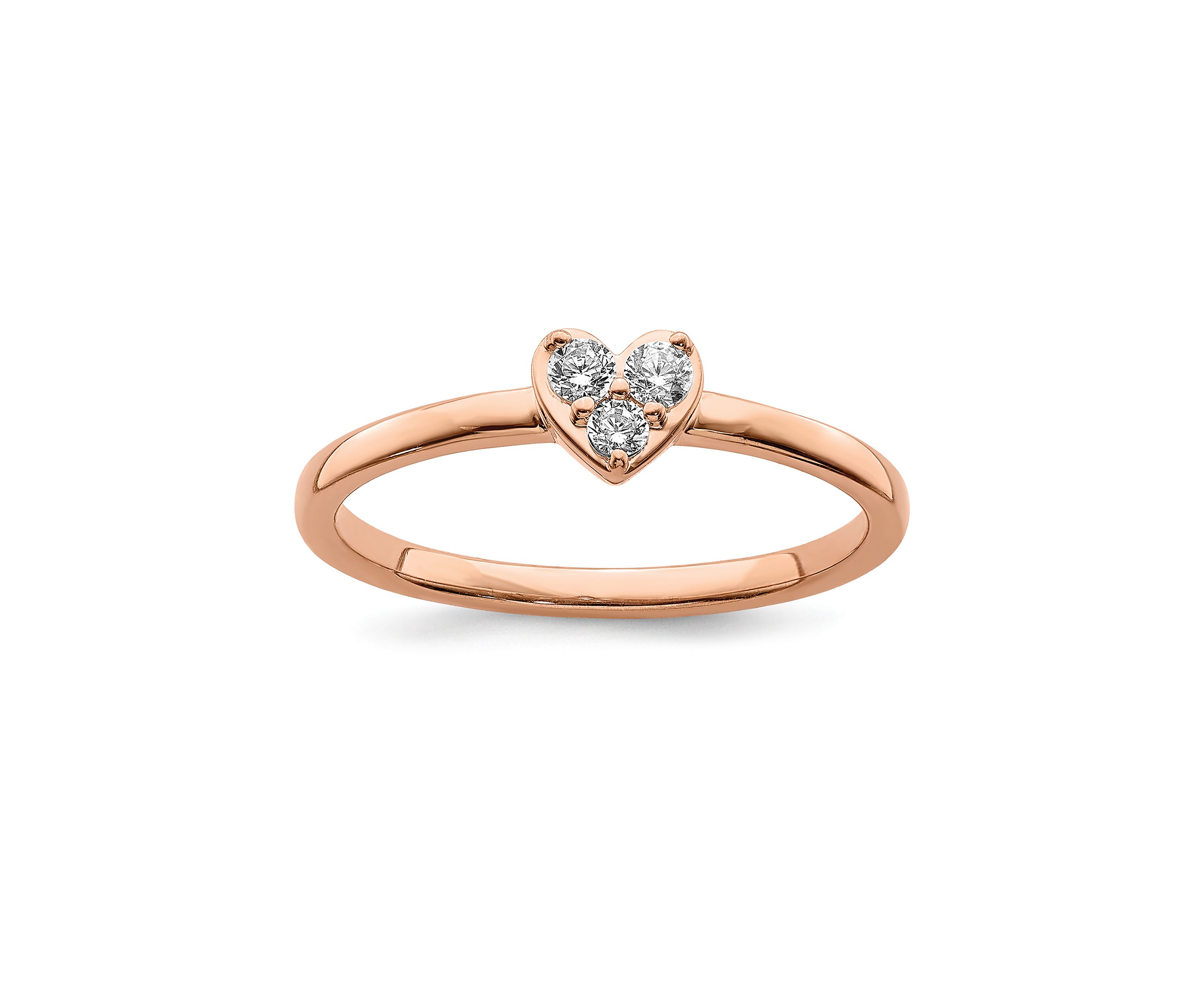 1/8 ct. t.w. Diamond Band Ring in 14K Rose Gold