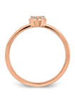 1/8 ct. t.w. Diamond Band Ring in 14K Rose Gold