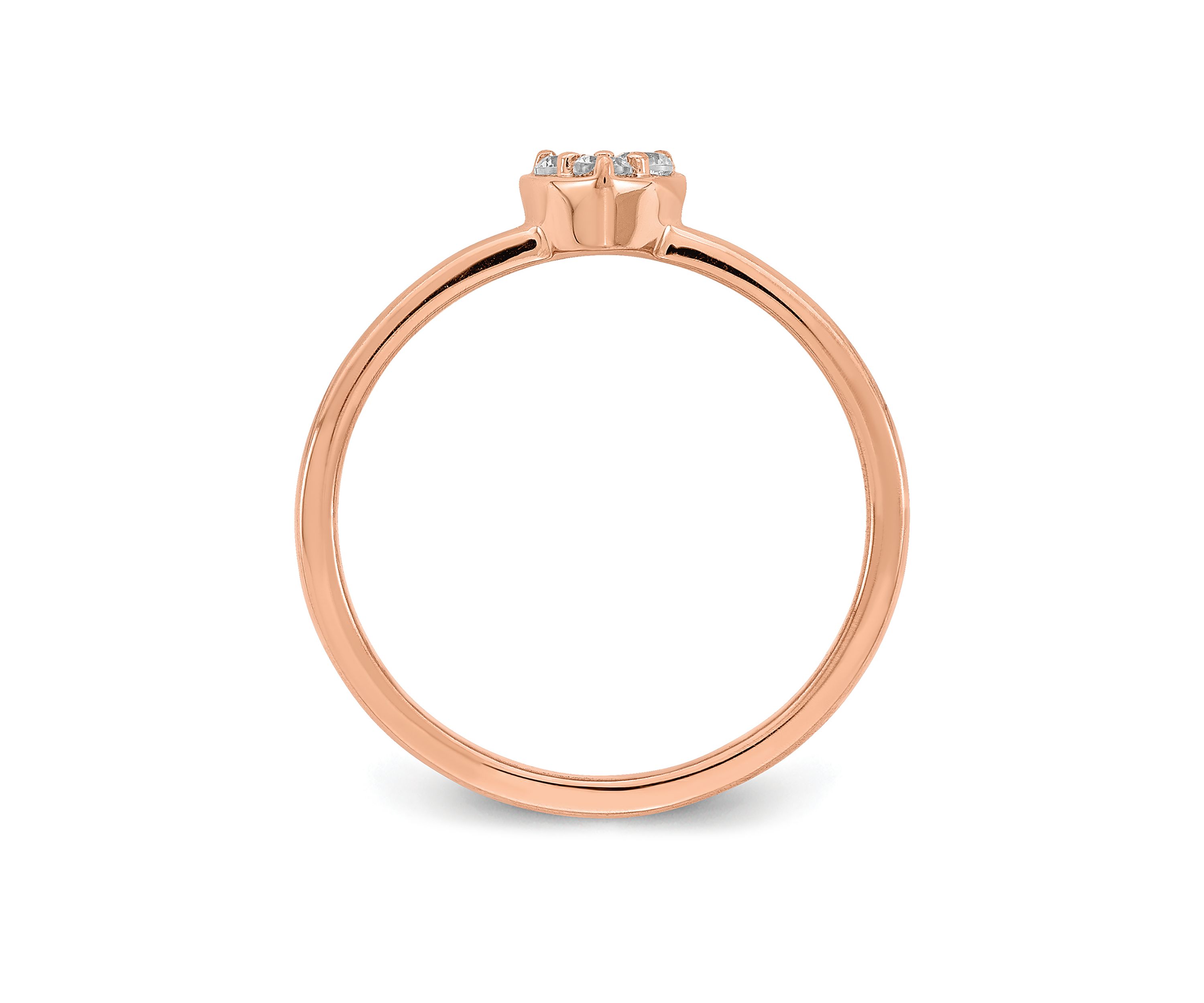 1/8 ct. t.w. Diamond Band Ring in 14K Rose Gold