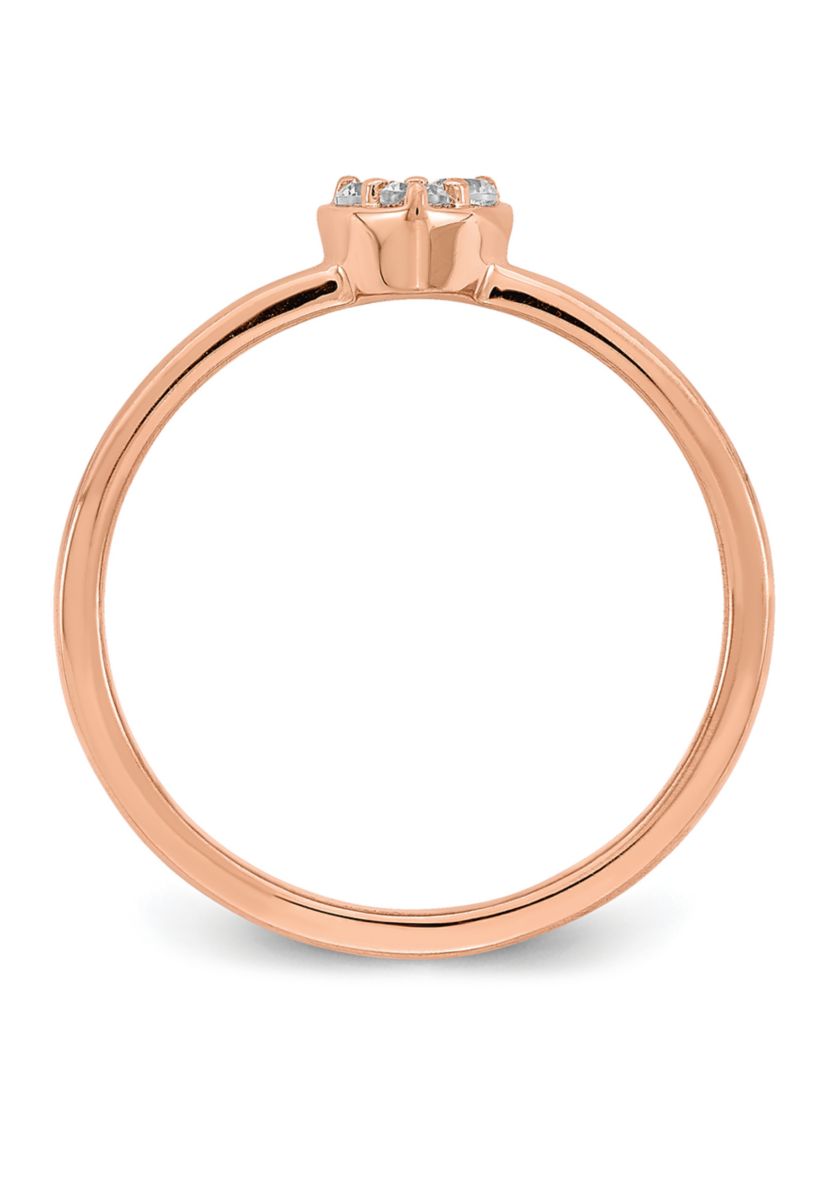 1/8 ct. t.w. Diamond Band Ring in 14K Rose Gold