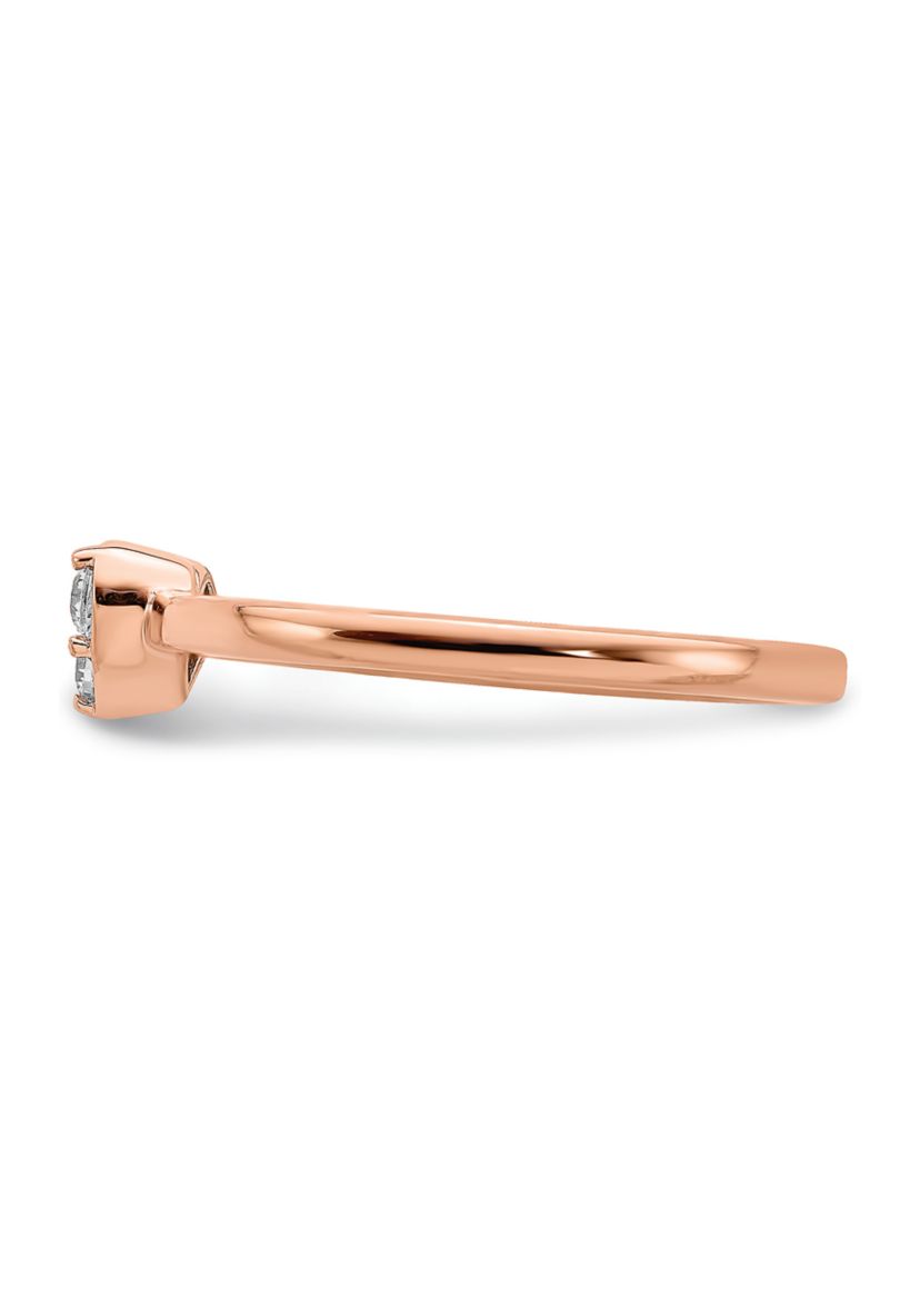 1/8 ct. t.w. Diamond Band Ring in 14K Rose Gold