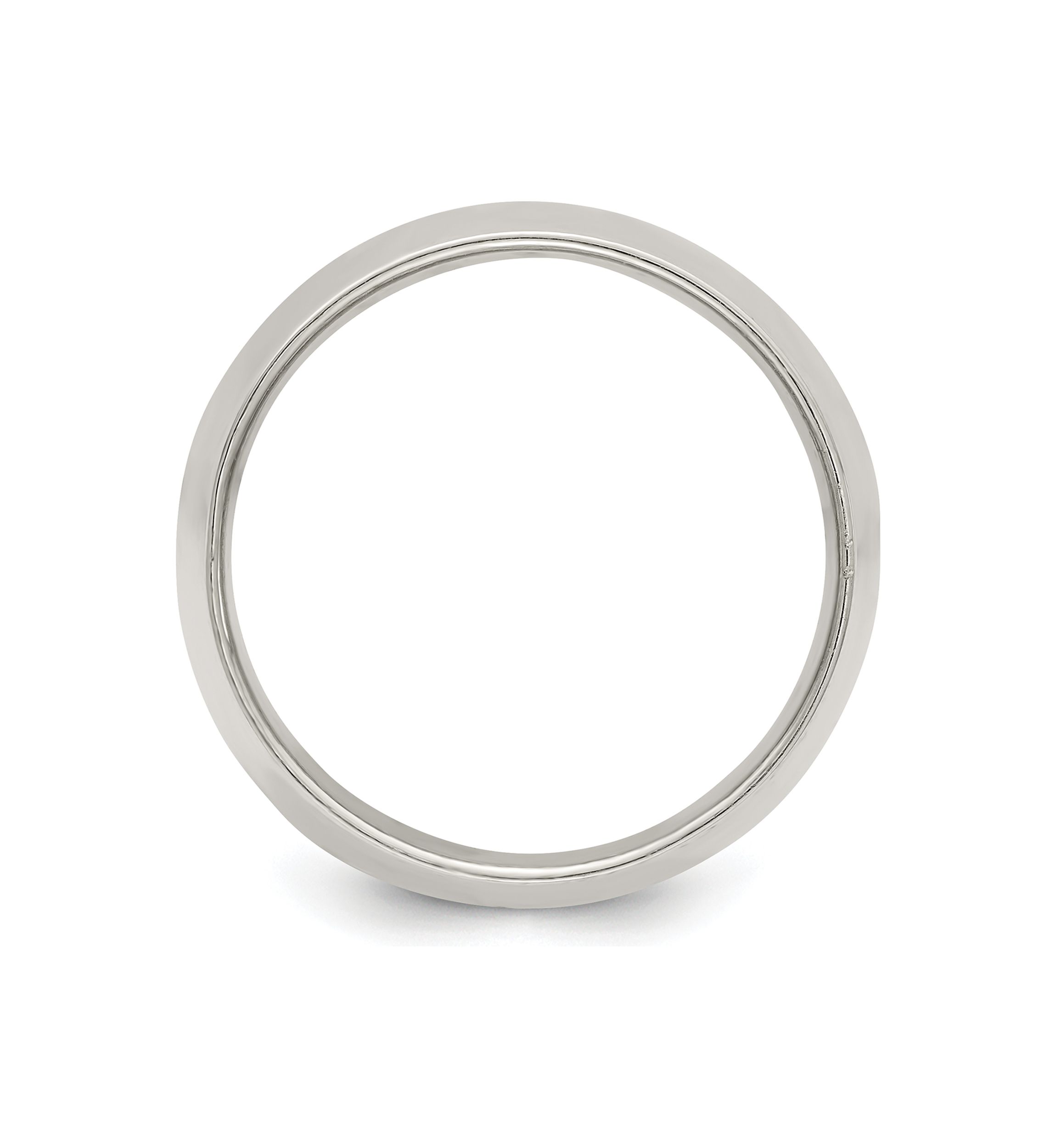 Sterling Silver 12 Millimeter Half Round Band