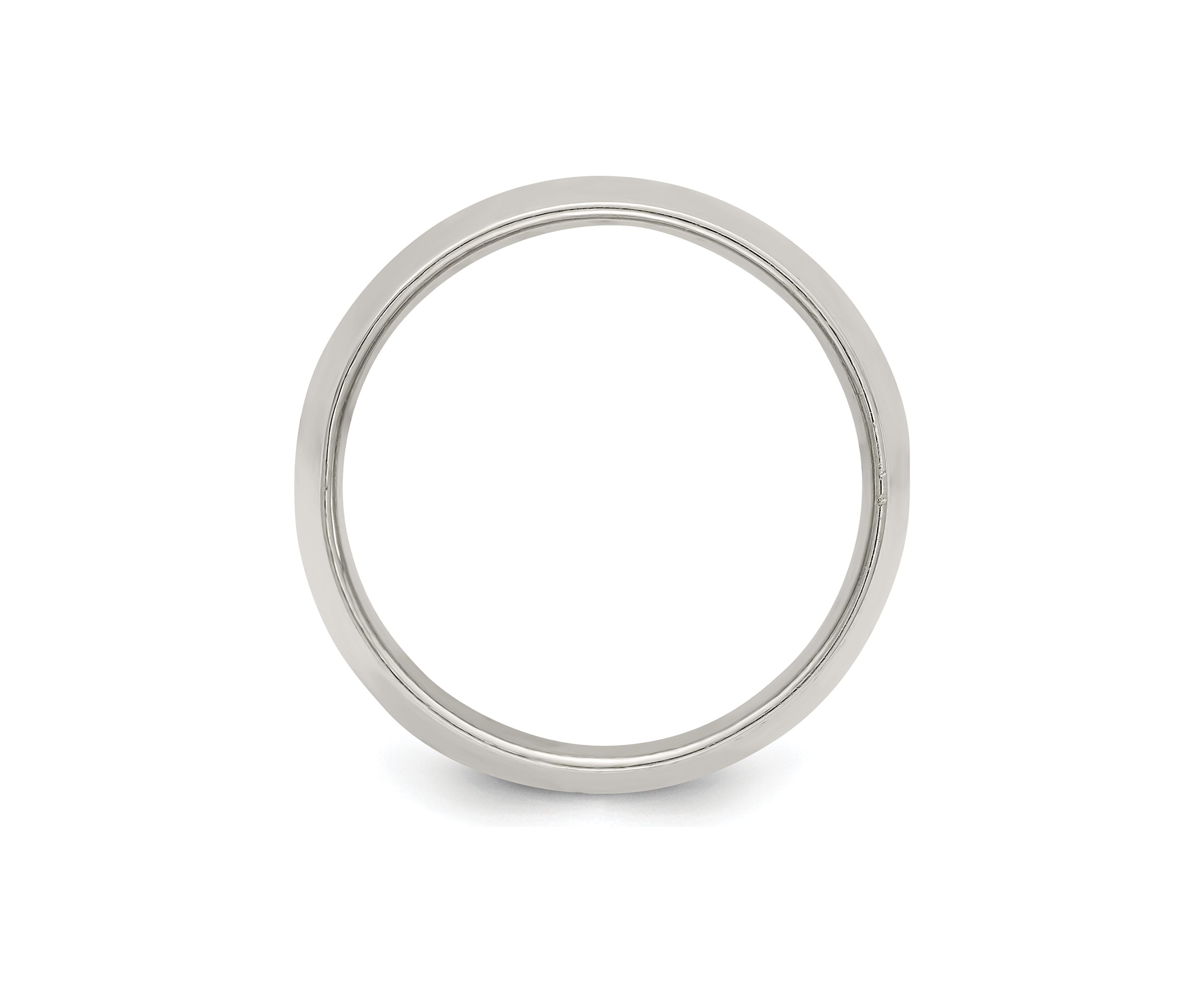 Sterling Silver 12 Millimeter Half Round Band
