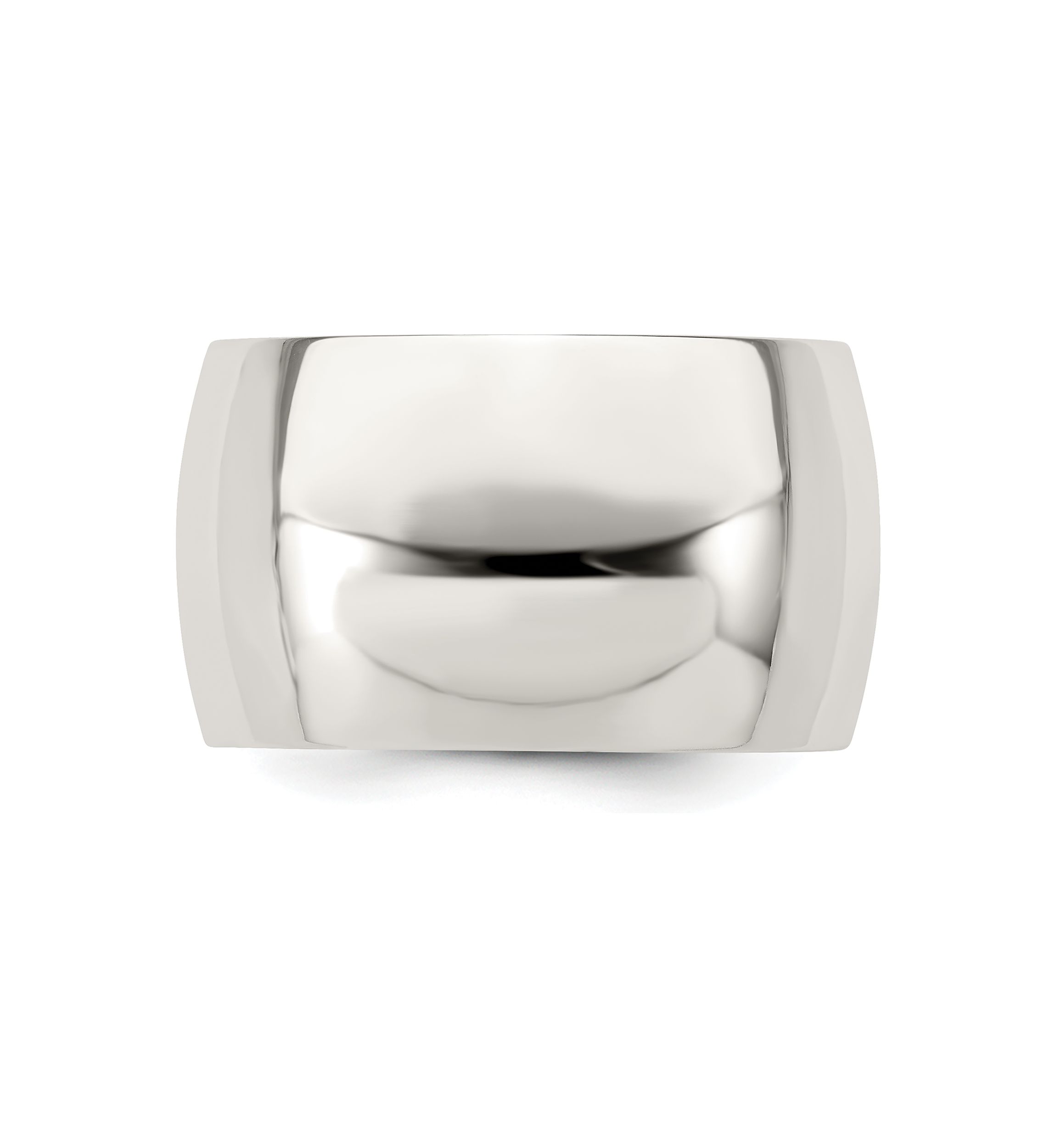 Sterling Silver 12 Millimeter Half Round Band