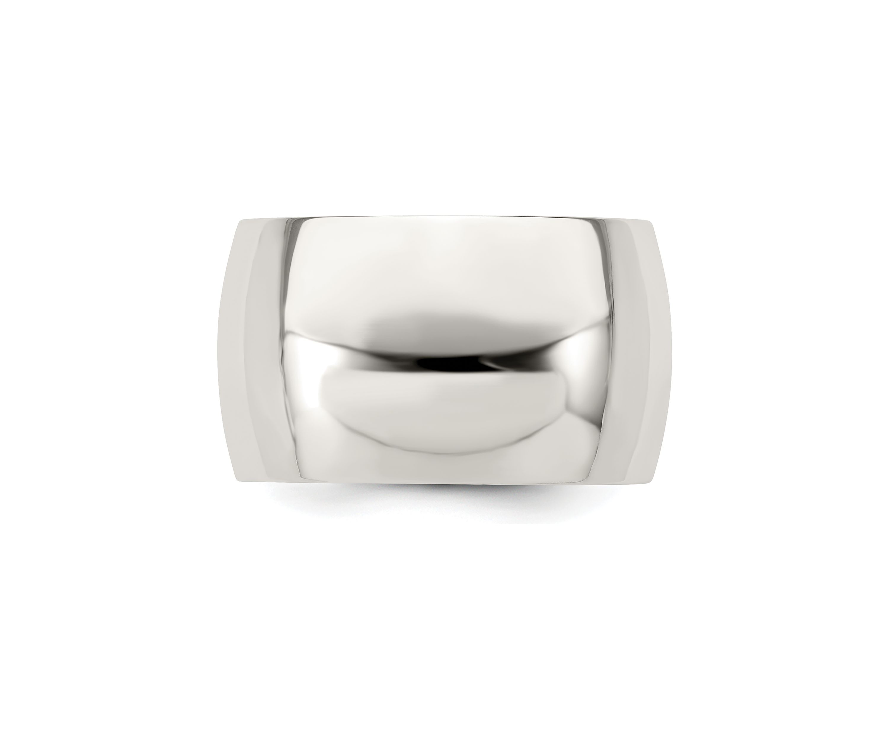 Sterling Silver 12 Millimeter Half Round Band