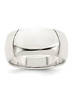Sterling Silver 9 Millimeter Half-Round Band 