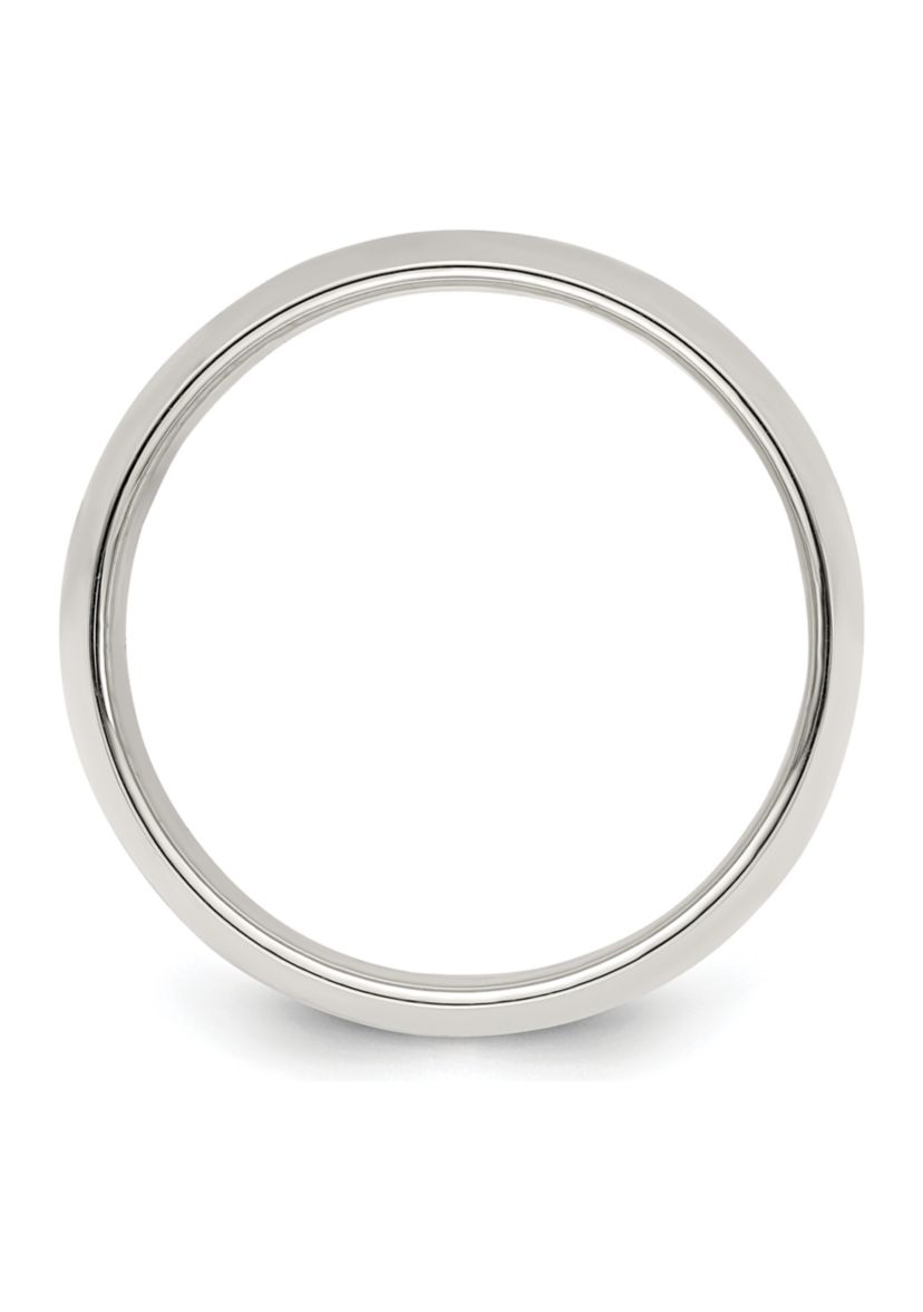 Sterling Silver 9 Millimeter Half-Round Band 