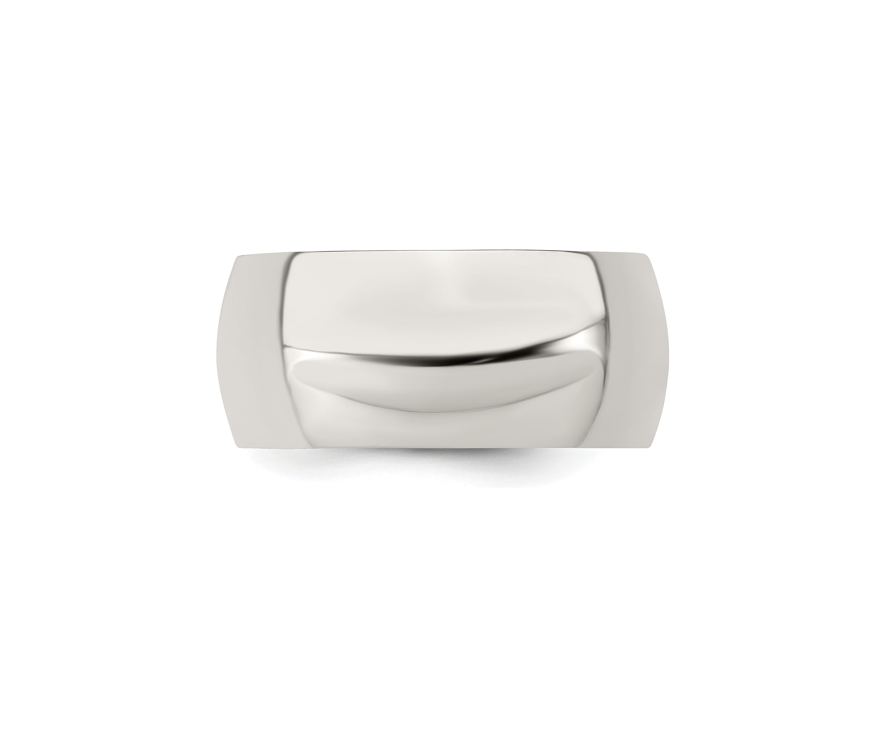 Sterling Silver 9 Millimeter Half-Round Band 