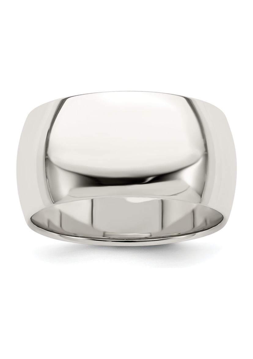 Sterling Silver Half Round Band