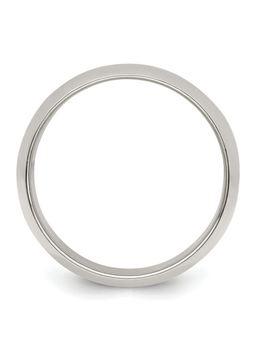 Sterling Silver Half Round Band