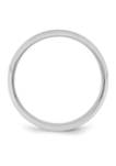 Sterling Silver Rhodium-Plated Half-Round Band